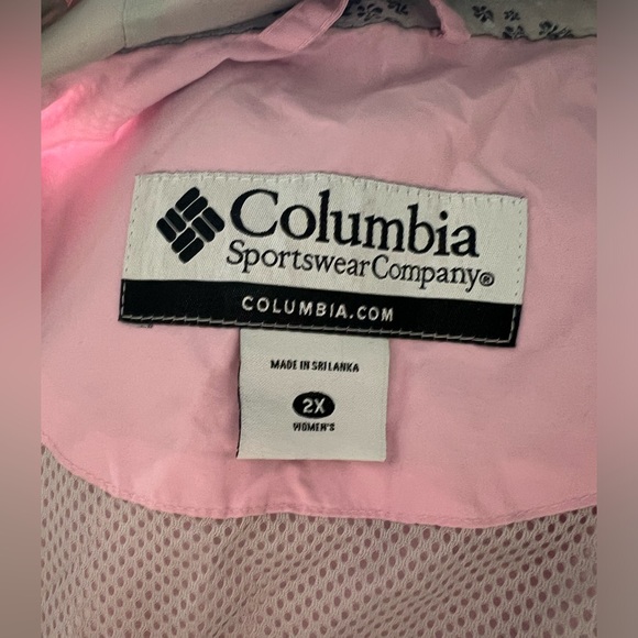 Columbia pink light weight coat 2x - Picture 2 of 4